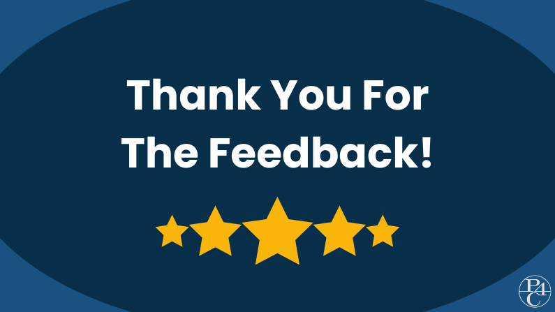 Thank You for the Feedback!